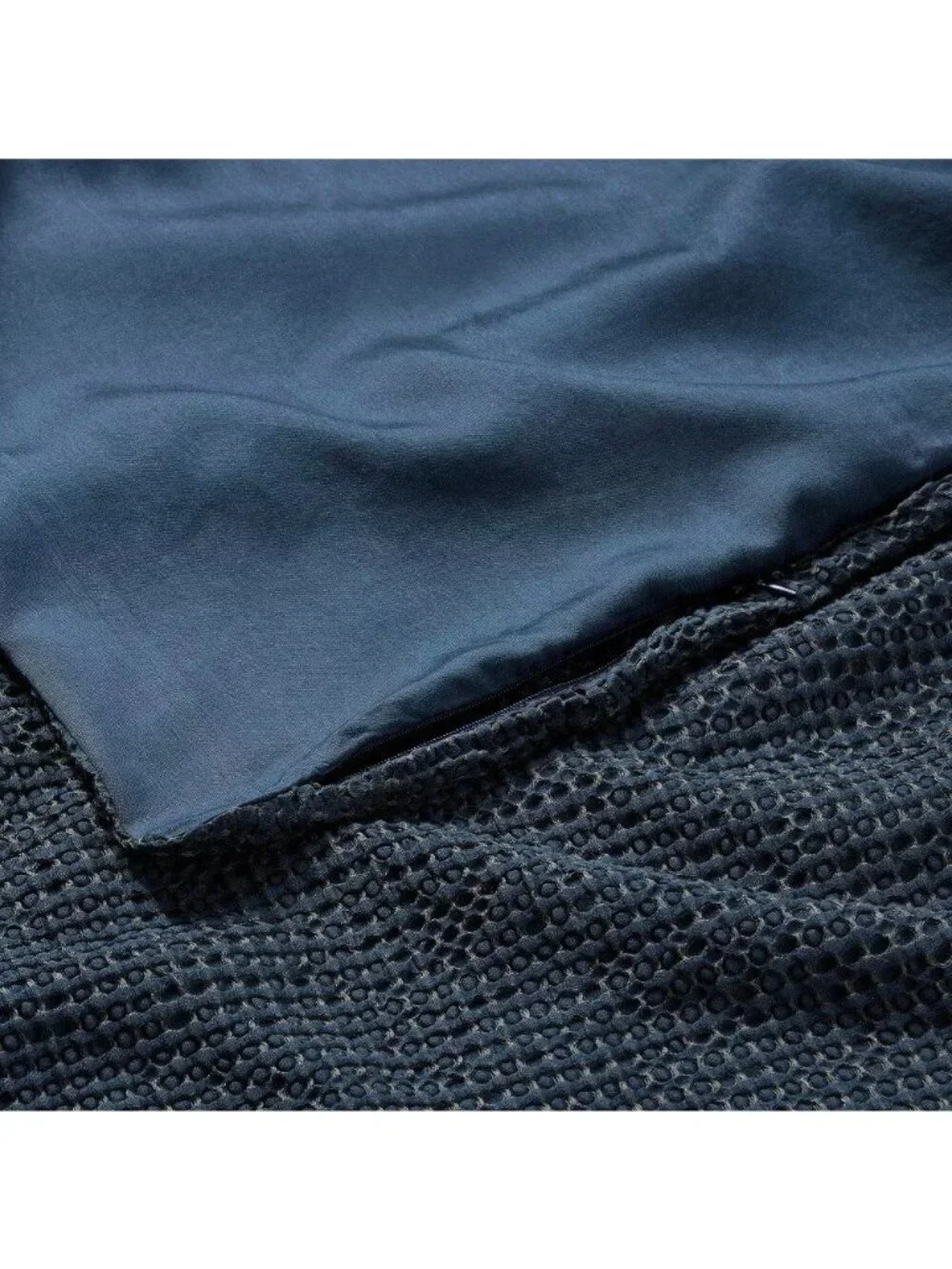 Casaluna Waffle Textured 100% Lyocell Dark Mineral Blue Standard Pillow Sham